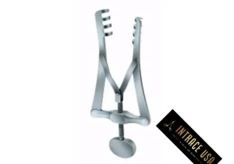 Allport Retractor - Self-Retaining Mastoid Instrument with 4x4 Prongs - Intrace USA