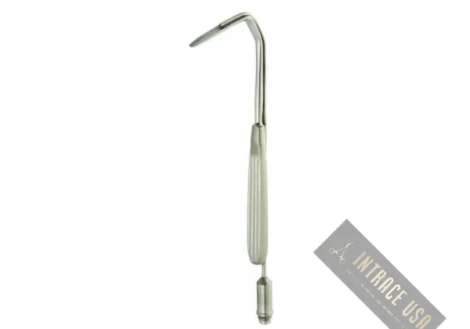 Aufricht Fiber Optic Retractor - Stainless Steel Lighted Nasal Surgical Tool - Intrace USA
