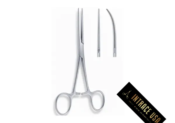 Bainbridge Tonsil Hemostatic Forceps - Surgical Grade Longitudinal Serrated Forceps for ENT - Intrace USA