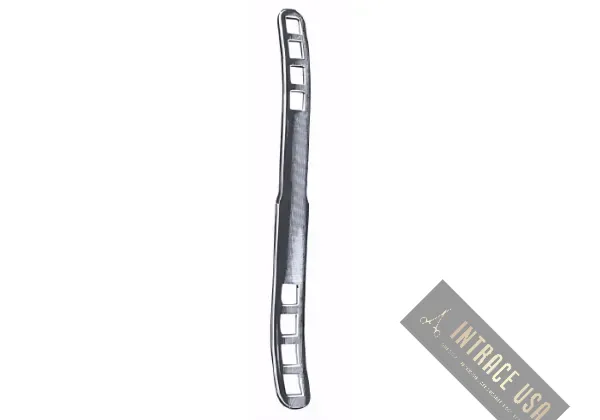 Bruenings Tongue Depressor - Fenestrated Stainless Steel ENT Surgical Tongue Tool - Intrace USA