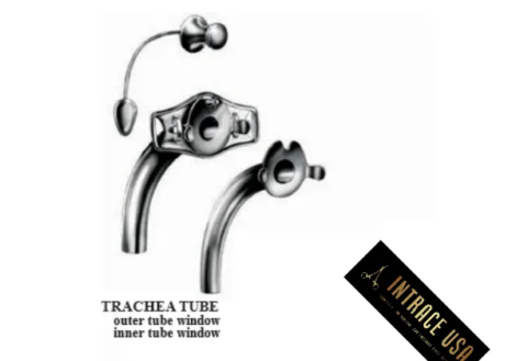 Chevalier-Jackson Tracheostomy Tube - Surgical Grade Stainless Steel Dual-Cannula Airway Management Instrument - Intrace USA