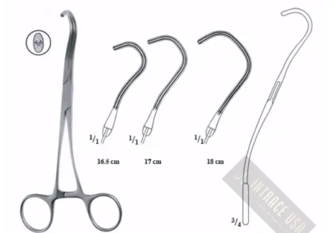 Cooley-Derra Vascular Clamp - Surgical Grade Atraumatic Partial Occlusion Instrument - Intrace USA