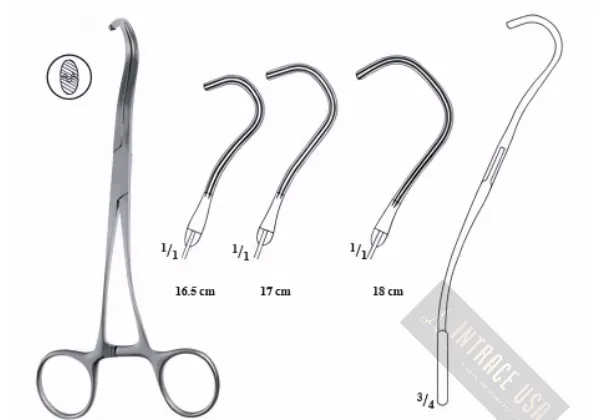 Cooley-Derra Vascular Clamp - Surgical Grade Atraumatic Partial Occlusion Instrument - Intrace USA