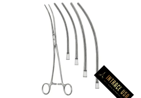 DeBakey Aortic Aneurysm Clamp - Surgical Grade Atraumatic Cardiovascular Instrument - Intrace USA
