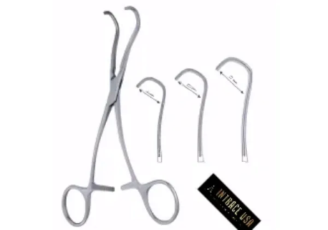 Derra Anastomosis Clamp - Surgical Grade Atraumatic Cardiovascular Instrument - Intrace USA