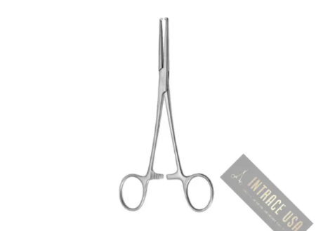 Dixon-Lovelace Hemostatic Forceps - Stainless Steel Serrated and Toothed Surgical Clamping Tool - Intrace USA