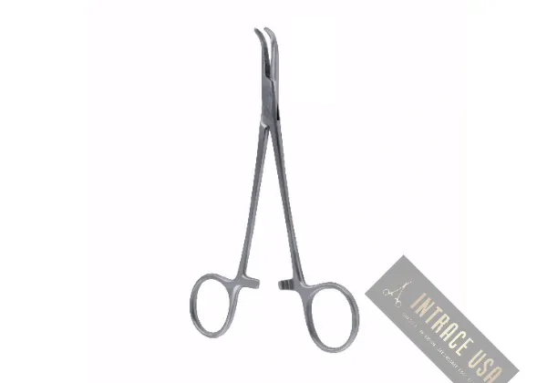 Gemini Dissecting Forceps - Stainless Steel Right-Angle Surgical Clamping Tool - Intrace USA