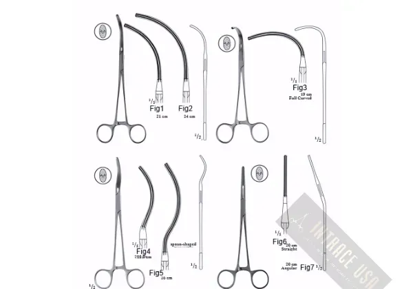 Glover Atrauma Cardiovascular Multi Purpose Vascular Clamp - Surgical Grade Multi-Purpose Vascular Instrument - Intrace USA