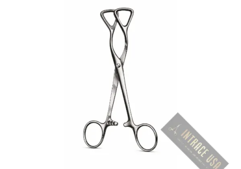 Guy Tongue Holding Forceps - Stainless Steel Fenestrated Surgical Tool for Oral Surgery - Intrace USA