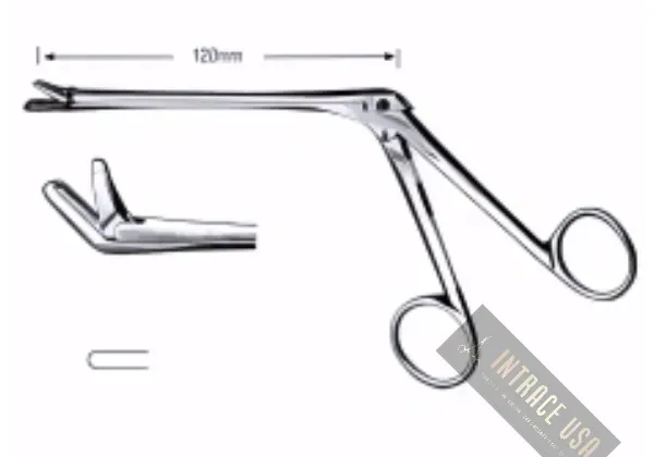 Hajek Nasal Cutting Forceps - Surgical Grade Stainless Steel Through-Cutting Bone Resection Tool - Intrace USA