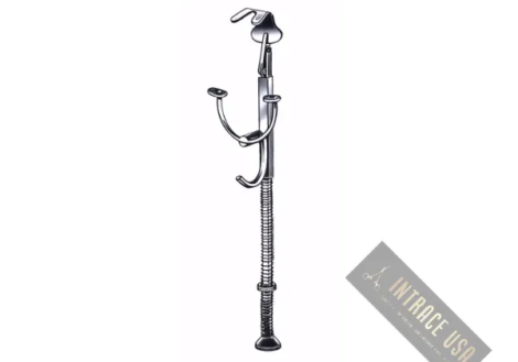 Haslinger Retractor - Stainless Steel ENT Surgical Soft Tissue Retraction Tool - Intrace USA