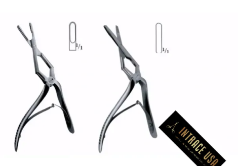 Jansen-Middleton Septum Forceps - Surgical Grade Stainless Steel Double-Action Septal Resection Tool - Intrace USA