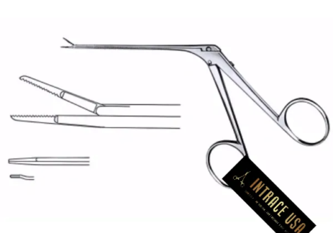 Juers Wire Closure Forceps - Surgical Grade Bayonet Wire Crimper for Middle Ear Surgery - Intrace USA