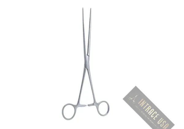 Kocher Intestinal Clamp Forceps - 1x2 Teeth Stainless Steel Surgical Instrument - Intrace USA
