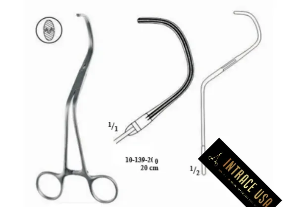 Lambert-Kay Anastomosis Clamp - Surgical Grade Atraumatic Cardiovascular Instrument - Intrace USA