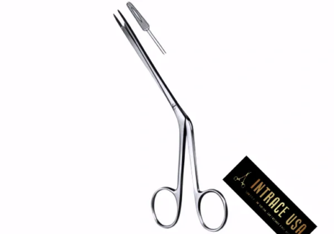 Littauer Nasal Polypus Forceps - Surgical Grade Stainless Steel Fenestrated Cupped Jaw Sinus Instrument - Intrace USA