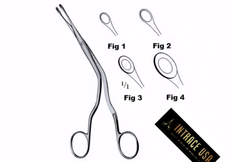 Luc Nasal Polypus Forceps - Surgical Grade Stainless Steel Oval Cupped Jaw Sinus Instrument - Intrace USA