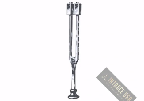 Lucae Diagnostic Tuning Fork - Weighted Stainless Steel Auditory Tool - Intrace USA