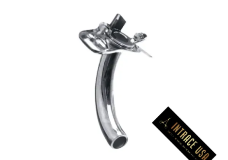 Luer Trachea Tube German Silver - Surgical Grade Antimicrobial Alloy Dual-Cannula Airway Instrument - Intrace USA