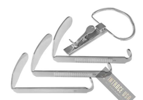 McIvor Mouth Gag Complete Set - Stainless Steel ENT Surgical Retraction Tool - Intrace USA