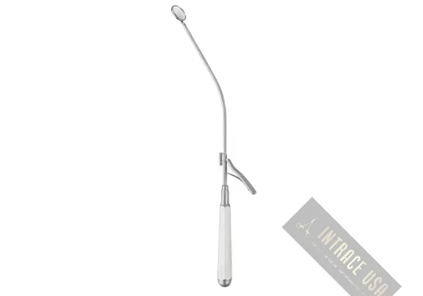 Michel Laryngeal Mirror - Stainless Steel ENT Diagnostic Tool for Throat Examination - Intrace USA