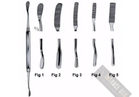 Miller-Colburn Nasal Rasp - Double-Ended Surgical Grade Stainless Steel Bone Filing Instrument - Intrace USA