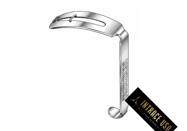 Modell Wurzburg Tongue Blade - Stainless Steel ENT Surgical Mouth Gag Attachment - Intrace USA