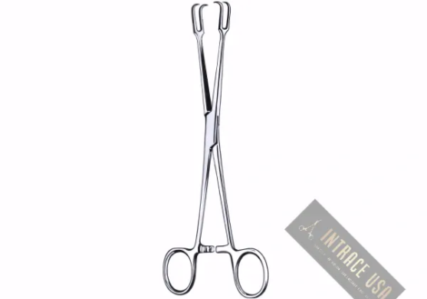 Museux Tonsil Seizing Forcep - Stainless Steel ENT Surgical Grasping Tool - Intrace USA