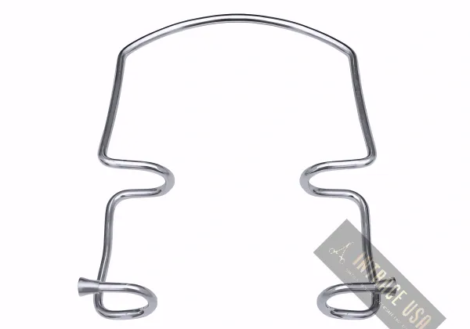 Orringer Lip and Cheek Retractor - Self-Retaining Medical-Grade Steel Surgical Retractor - Intrace USA
