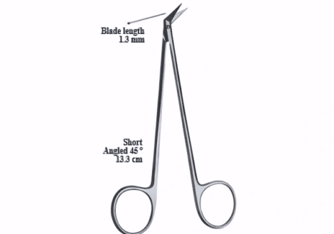 Potts-Smith Cardiovascular Surgery Scissors Angled