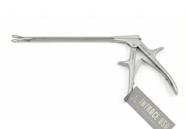Rectal Biopsy Specimen Forceps - Turnable Shaft Stainless Steel Diagnostic Instrument - Intrace USA