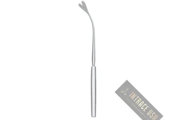 Reichert Epiglottis Retractor - Stainless Steel ENT Surgical Laryngeal Tool - Intrace USA