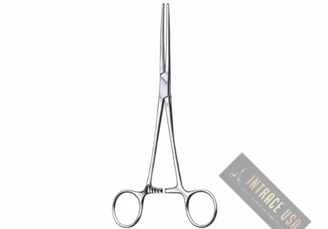 Rochester-Pean Hemostatic Forceps - Stainless Steel Heavy-Duty Surgical Clamping Tool - Intrace USA