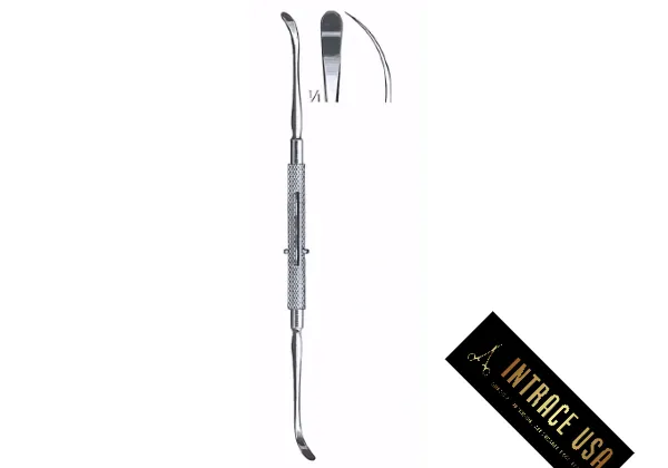 Roger Septum Periosteal Elevator - Surgical Grade Stainless Steel Dual-Ended Tissue Undermining Instrument - Intrace USA