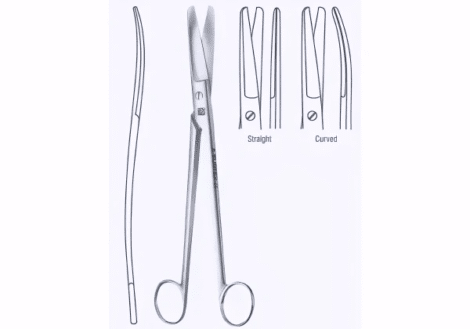 S-Shaped Sims-Siebold Gynecological Scissors