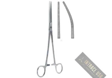 Sarot Artery Forceps - Stainless Steel Curved Surgical Clamping Tool - Intrace USA