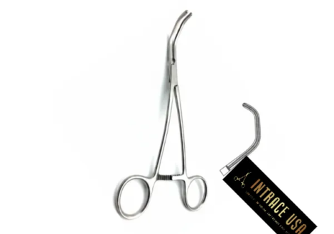 Satinsky Tangential Occlusion Clamp - Surgical Grade Atraumatic Cardiovascular Instrument - Intrace USA