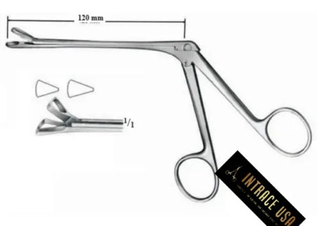 Schmeden Nasal Cutting Forceps - Surgical Grade Stainless Steel Circular Tissue Resection Tool - Intrace USA
