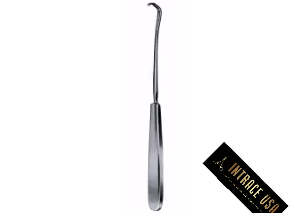 Schoenborn Tracheal Retractor - Surgical Grade Blunt L-Shaped Instrument for Tracheotomy - Intrace USA