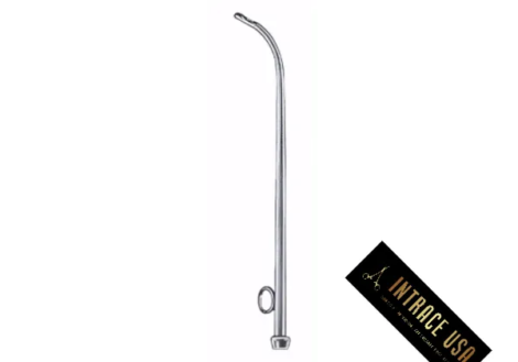 Siebenmann Wash Catheter - Surgical Grade Stainless Steel Sinus Irrigation Instrument - Intrace USA