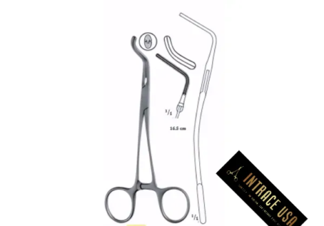 Subramanian Neonatal and Pediatric Aortic Clamp - Surgical Grade Pediatric Aortic Instrument - Intrace USA