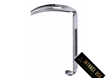 Tongue Blade - Stainless Steel ENT Surgical Mouth Gag Attachment - Intrace USA