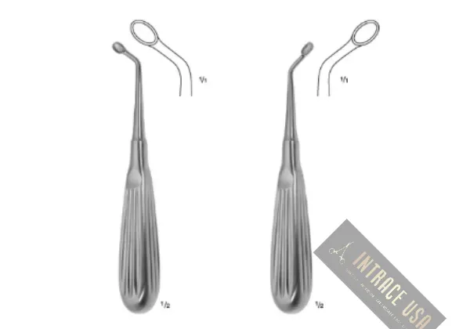 Uffenorde Bone Curette - Stainless Steel Curved ENT Surgical Scraper - Intrace USA
