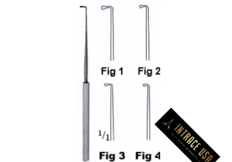 Wagener Ear Hook - Surgical Grade Curved Ear Hook for Otology - Intrace USA