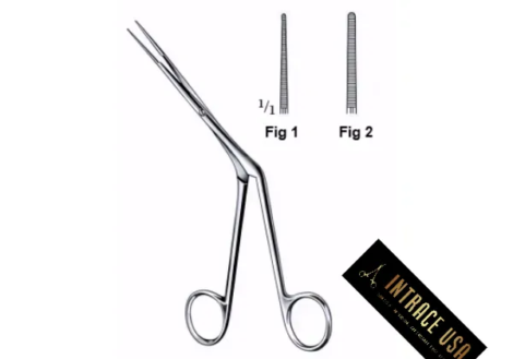 Westmacott Nasal Polypus Forceps - Surgical Grade Stainless Steel Serrated Oval Jaw Sinus Instrument - Intrace USA