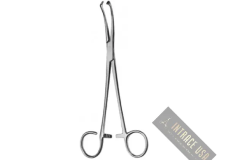 White Tonsil Seizing Forcep - Stainless Steel ENT Surgical Grasping Tool - Intrace USA