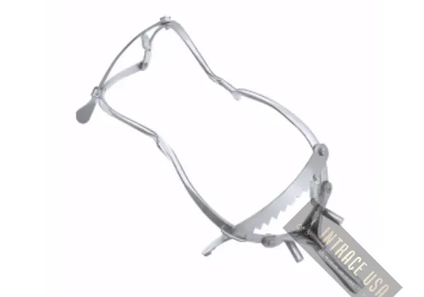 Whitehead Mouth Gag - Ratcheted Medical-Grade Steel Surgical Oral Instrument - Intrace USA