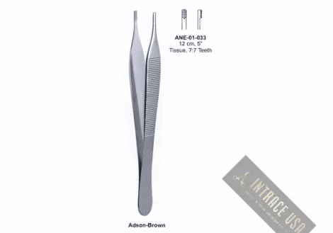 Adson-Brown 12 cm, 5” Tissue, 7:7 Teeth