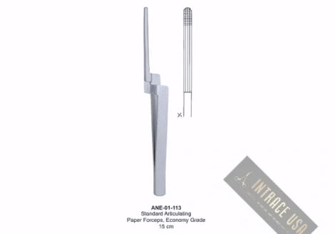 Standard Articulating Paper Forceps, Economy Grade 15 cm
