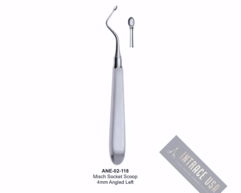 Misch Socket Scoop 4mm Angled Left